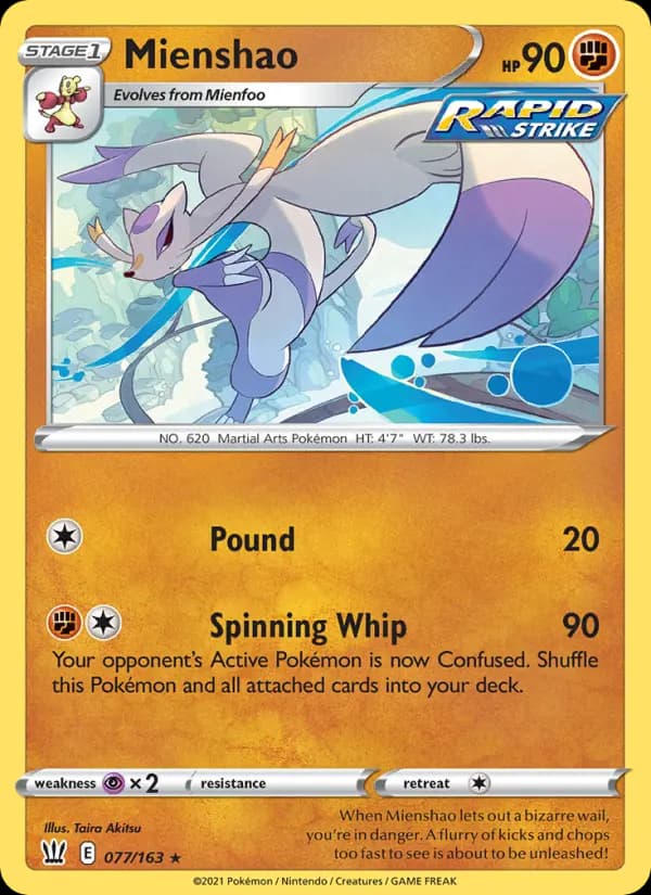 Mienshao #77 — Battle Styles