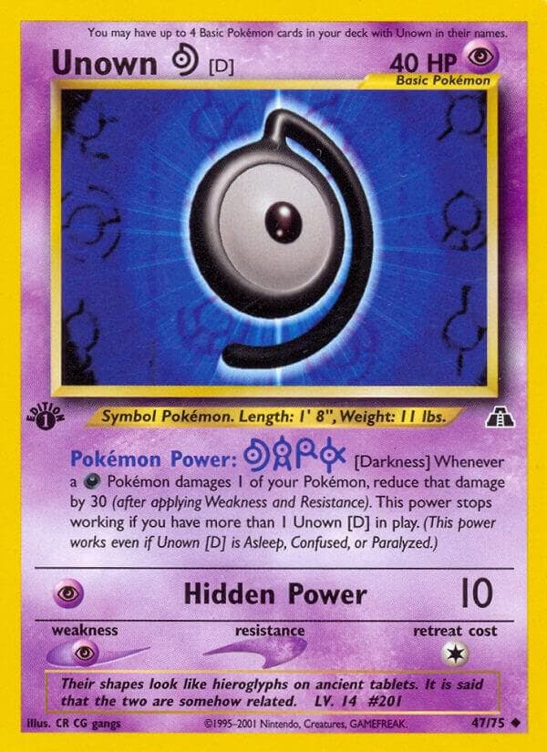 Carte Pokémon Zarbi D #47 — Neo Discovery