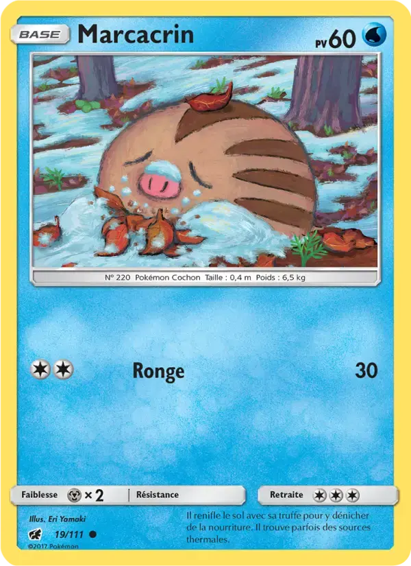 Carte Pokémon Marcacrin #19 — Invasion Carmin