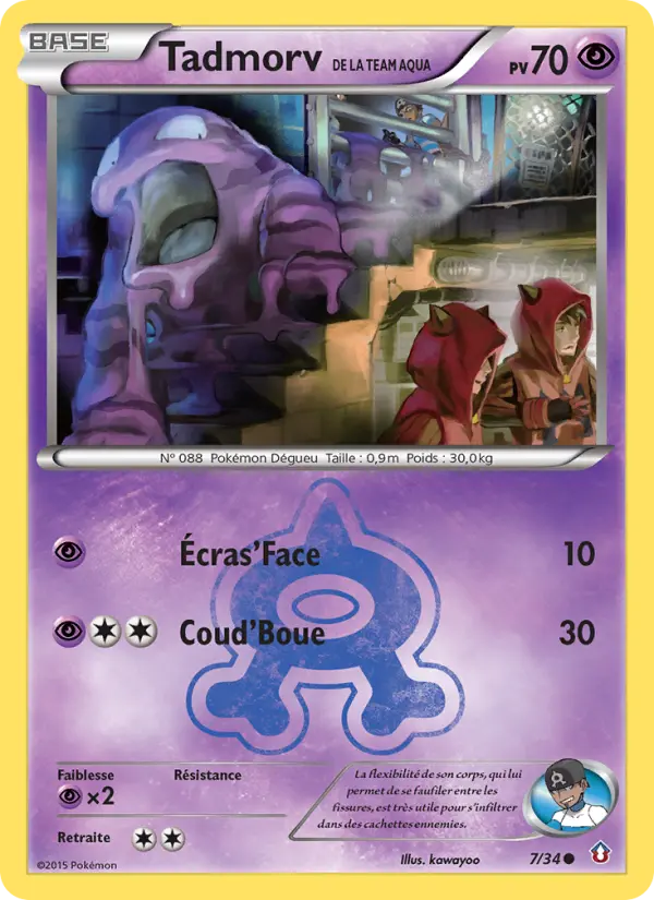 Carte Pokémon Tadmorv de la Team Aqua #7 — Double Danger