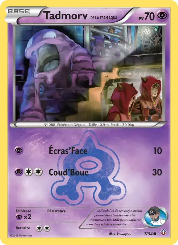 Carte Pokémon Tadmorv de la Team Aqua #7 — Double Danger