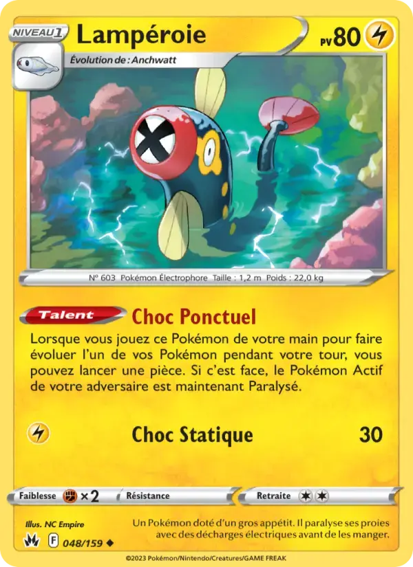 Carte Pokémon Lampéroie #048 — Zénith Suprême