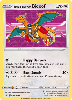 Special Delivery Bidoof #SWSH177 — Sword & Shield Promos