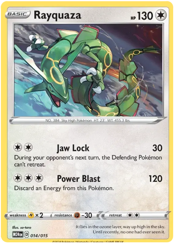 Carte Pokémon Rayquaza #14 — 2024 Promo McDonald's