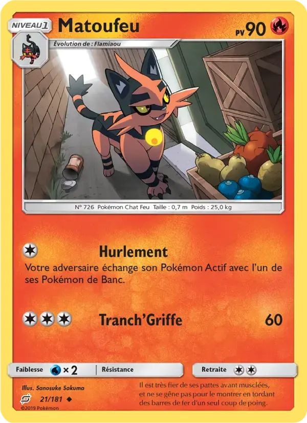 Carte Pokémon Matoufeu #21 — Duo de Choc