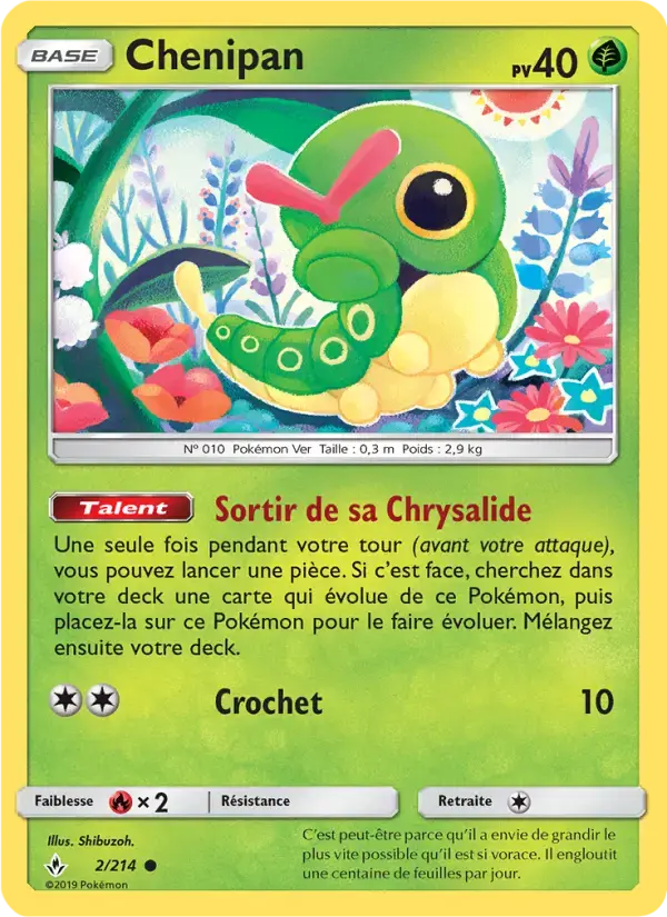 Carte Pokémon Chenipan #2 — Alliance Infaillible