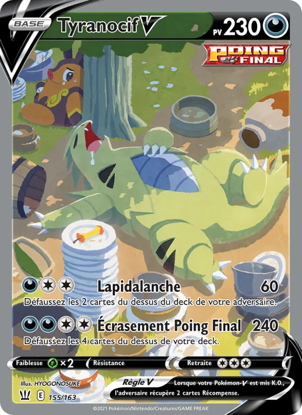Carte Pokémon Tyranocif V #155 — Styles de Combat