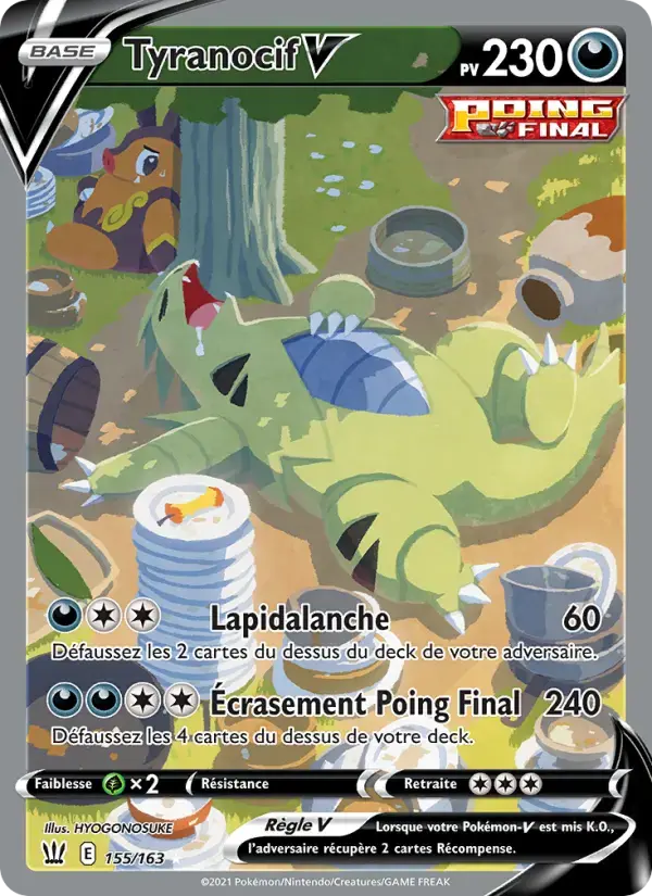 Carte Pokémon Tyranocif V #155 — Styles de Combat