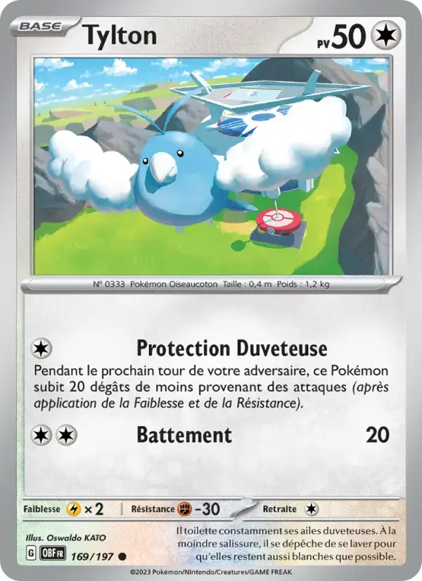 Carte Pokémon Tylton #169 — Flammes Obsidiennes