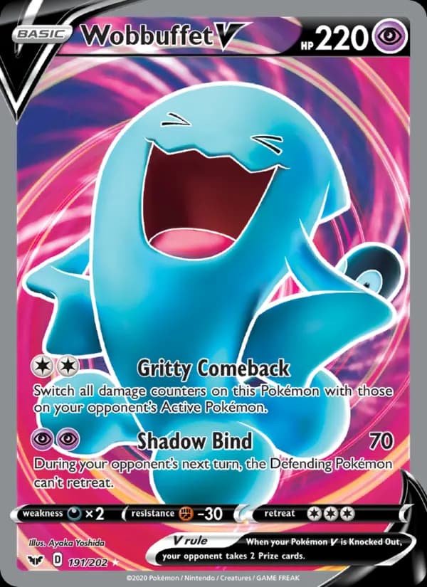Wobbuffet V #191 — Sword & Shield