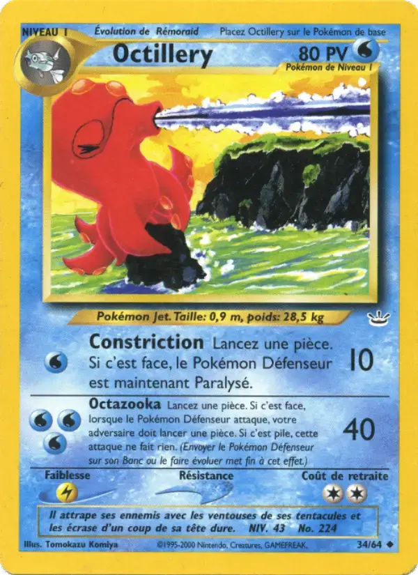 Carte Pokémon Octillery #34 — Neo Revelation
