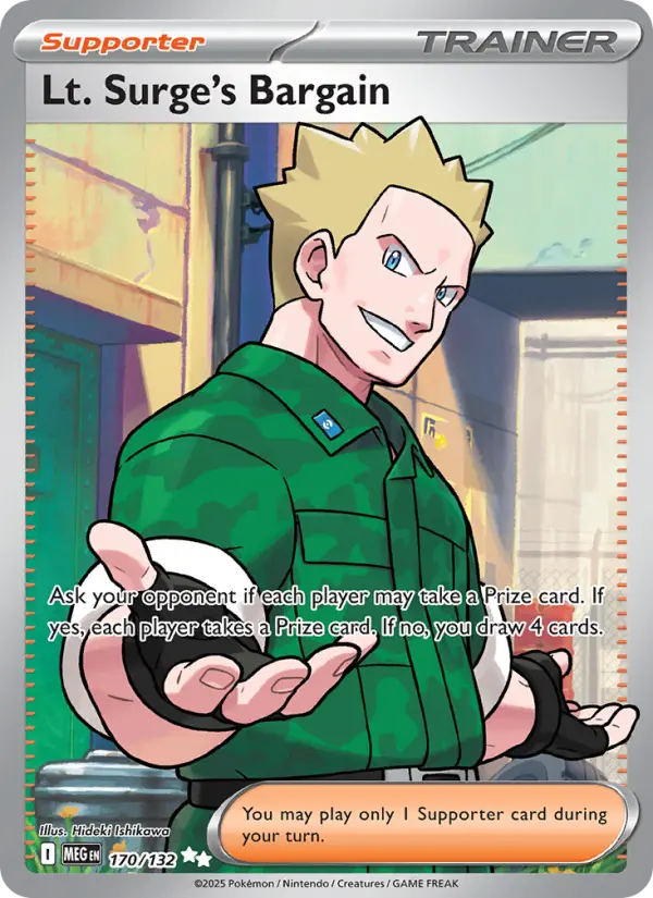 Carte Pokémon Négociation de Major Bob #170 — Méga-Évolution