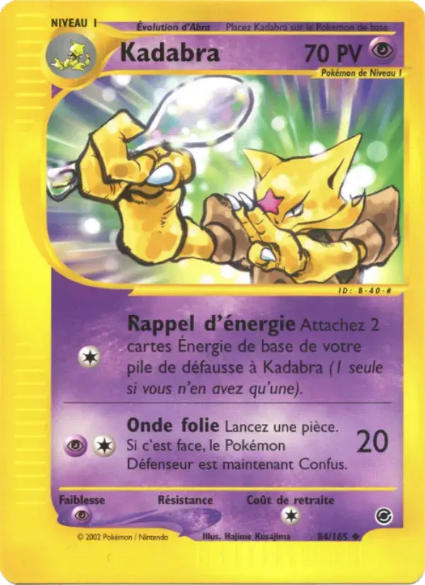 Carte Pokémon Kadabra #84 — Expédition