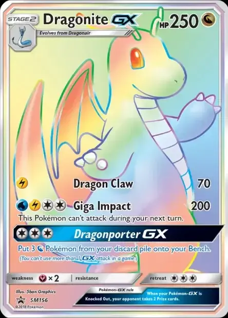 Carte Pokémon Dracolosse-GX #SM156 — Jumbo