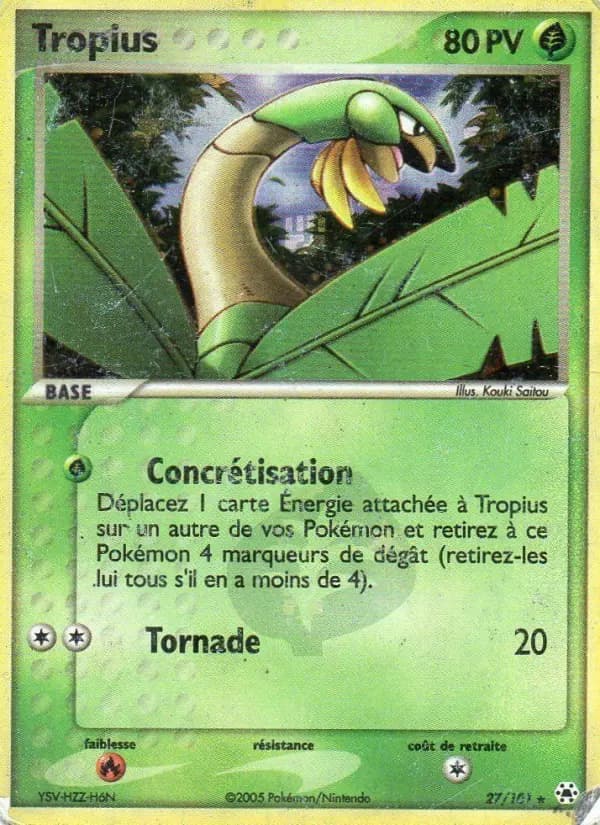 Carte Pokémon Tropius #27 — Légendes Oubliées