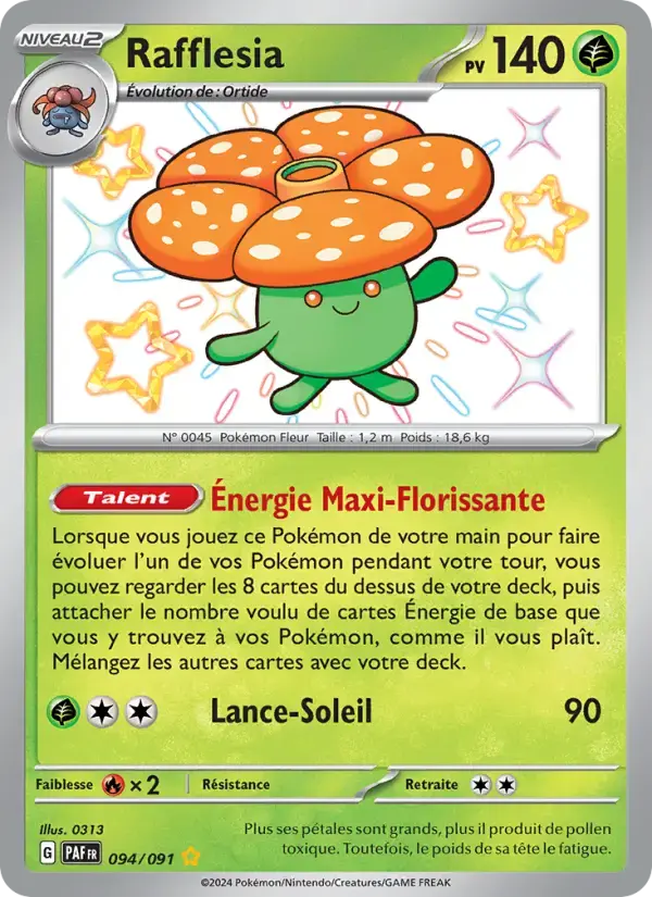 Carte Pokémon Rafflesia #094 — Destinées de Paldea