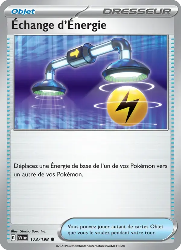 Carte Pokémon Échange d'Énergie #173 — Écarlate et Violet