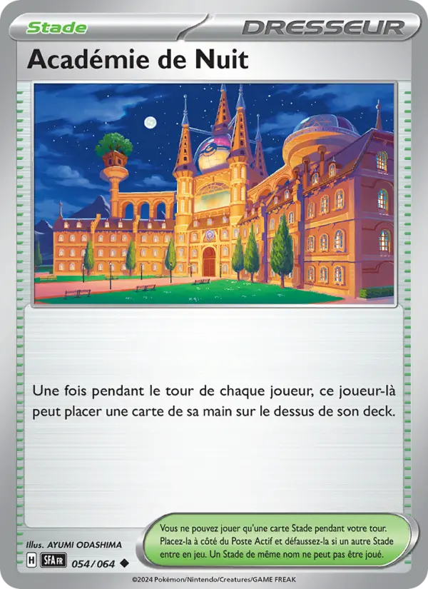Carte Pokémon Académie de Nuit #054 — Fable Nébuleuse