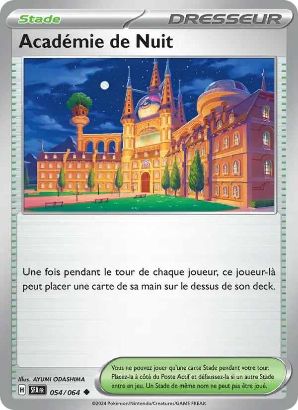 Carte Pokémon Académie de Nuit #054 — Fable Nébuleuse
