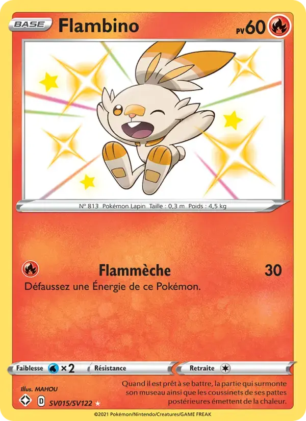 Carte Pokémon Flambino #SV015 — Destinées Radieuses