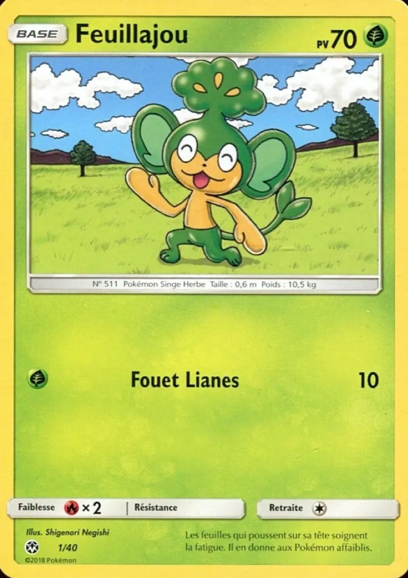 Carte Pokémon Feuillajou #1 — 2018 Promo McDonald's
