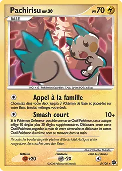 Carte Pokémon Pachirisu #5 — Duels au Sommet