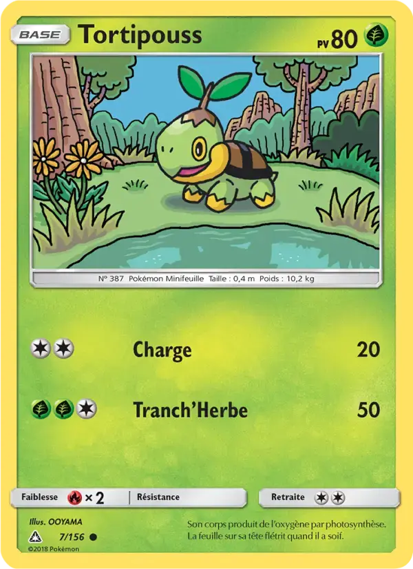 Carte Pokémon Tortipouss #7 — Ultra-Prisme