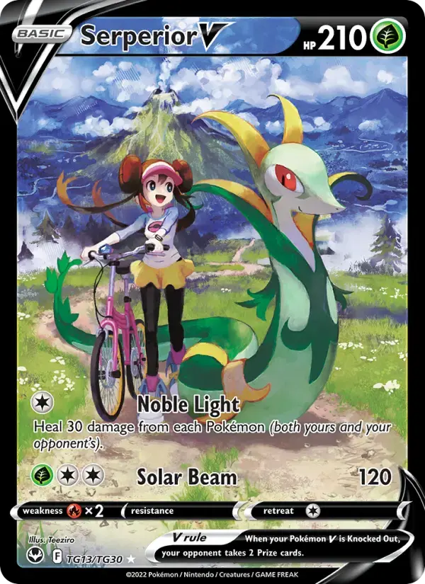 Serperior V #TG13 — Silver Tempest