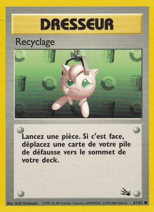 Carte Pokémon Recyclage #61 — Fossile