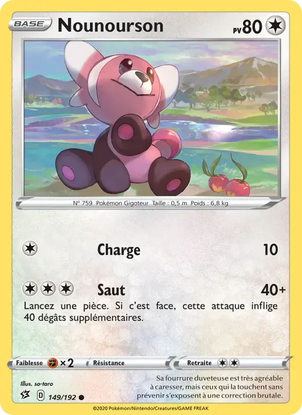 Carte Pokémon Nounourson #149 — Clash des Rebelles
