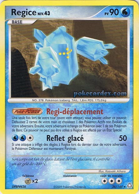 Carte Pokémon Regice #36 — Éveil des Légendes