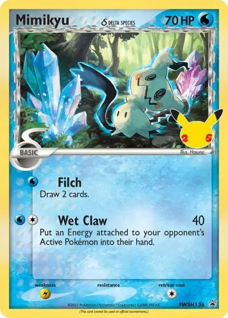 Carte Pokémon Mimiqui δ Espèces Delta #SWSH136 — Jumbo
