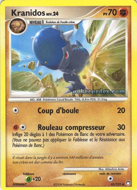 Carte Pokémon Kranidos #43 — Trésors Mystérieux