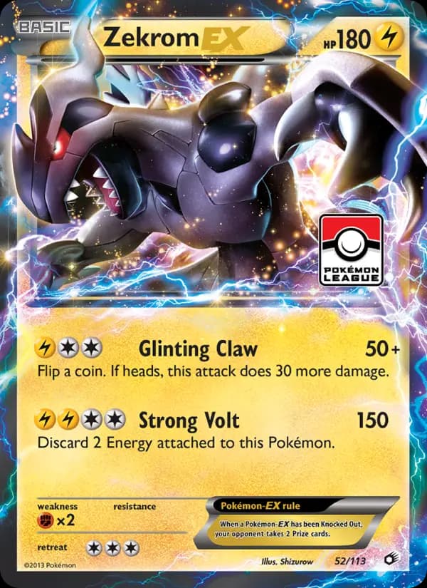 Zekrom-EX #52 — Legendary Treasures