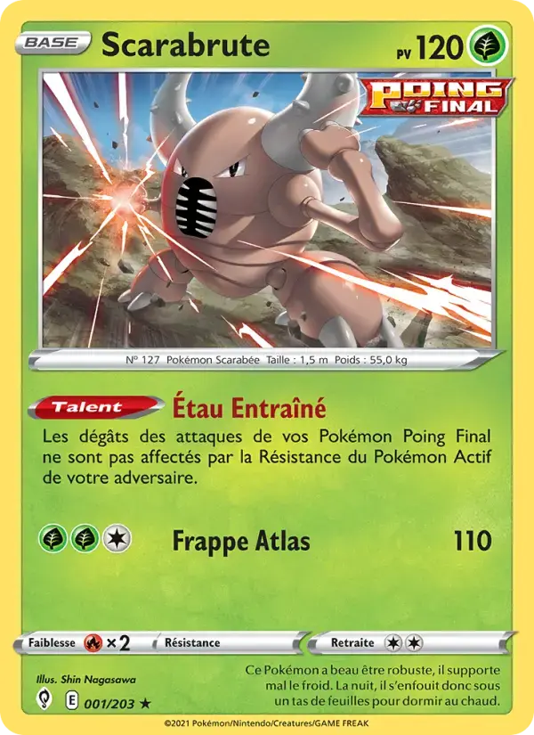 Carte Pokémon Scarabrute #1 — Évolution Céleste
