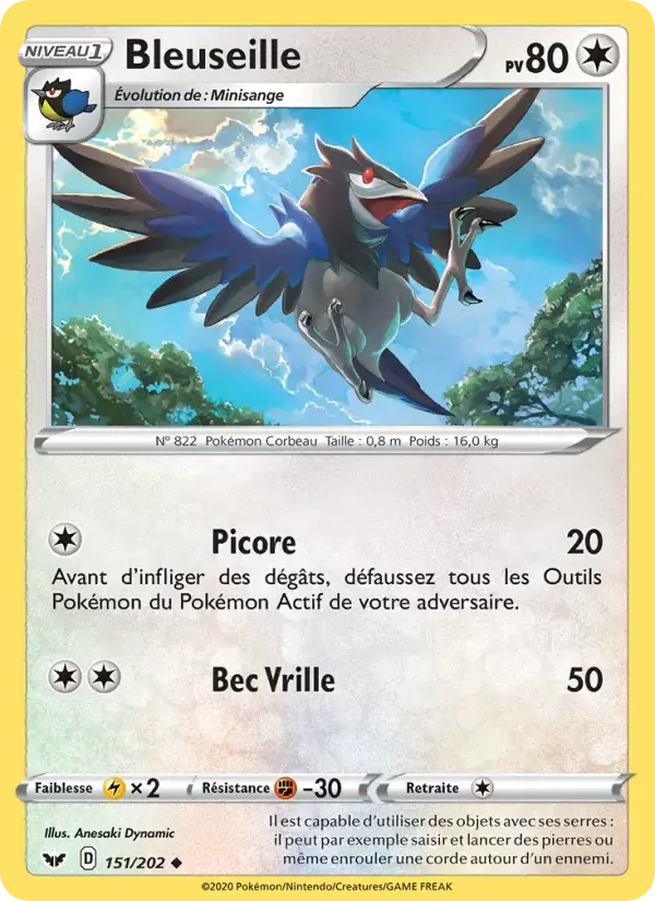 Carte Pokémon Bleuseille #151 — Épée et Bouclier