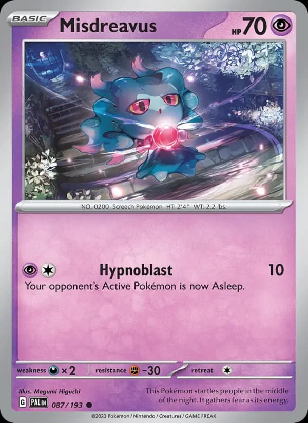 Misdreavus #087 — Paldea Evolved