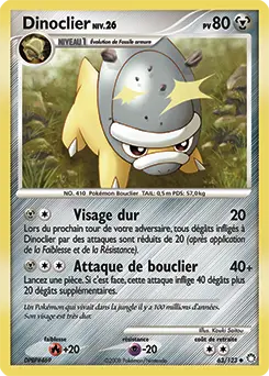 Carte Pokémon Dinoclier #63 — Trésors Mystérieux