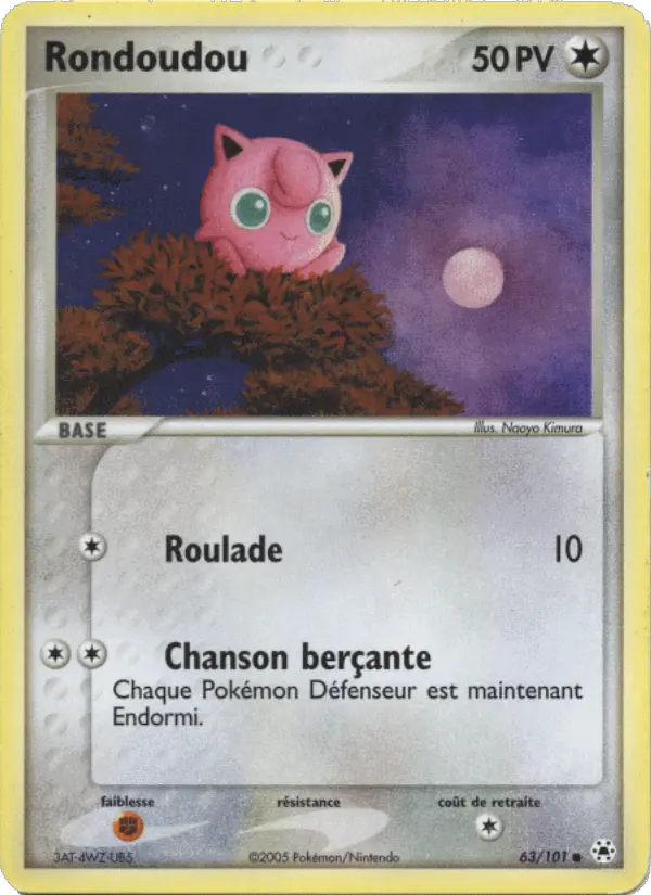 Carte Pokémon Rondoudou #63 — Légendes Oubliées