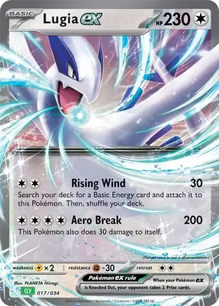 Carte Pokémon Lugia ex #017/034 — Jumbo