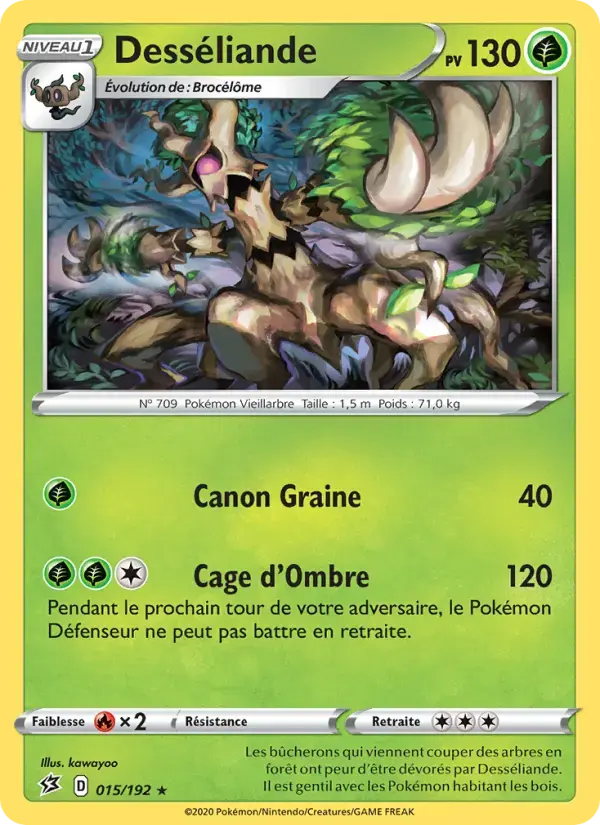 Carte Pokémon Desséliande #15 — Clash des Rebelles
