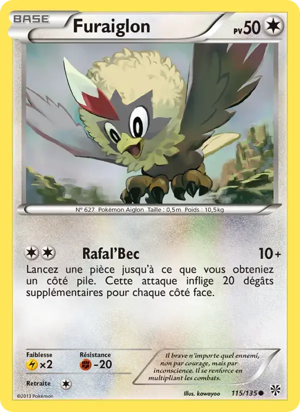 Carte Pokémon Furaiglon #115 — Tempête Plasma
