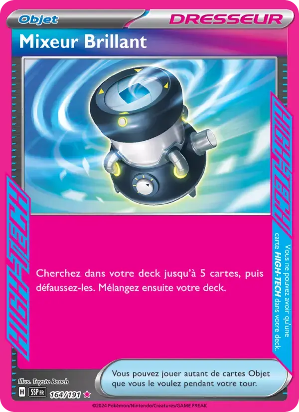 Carte Pokémon Mixeur Brillant #164 — Étincelles Déferlantes