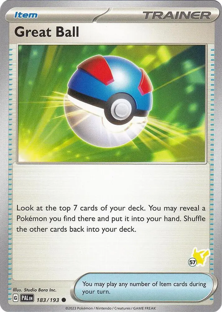 Carte Pokémon Super Ball #Pikachu 57 — Académie de Combat 2024
