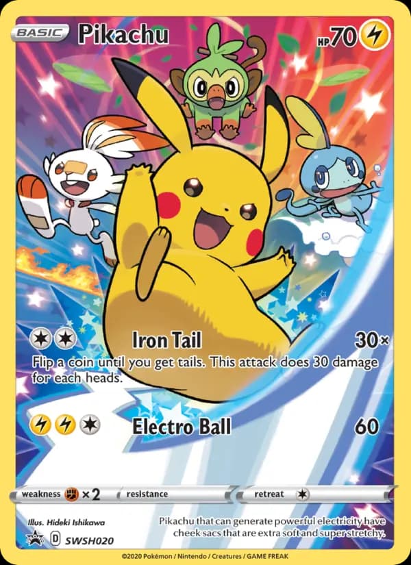 Pikachu #SWSH020 — Sword & Shield Promos
