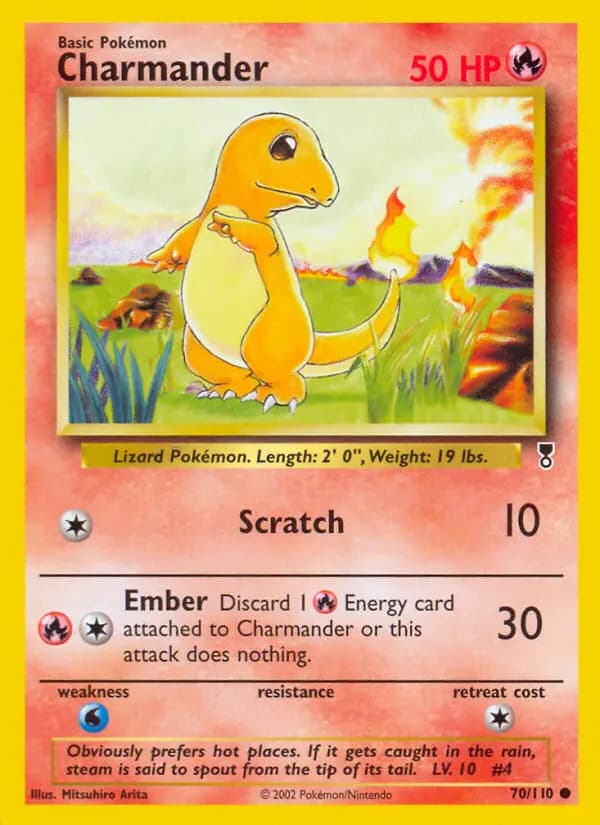 Charmander #70 — Legendary Collection
