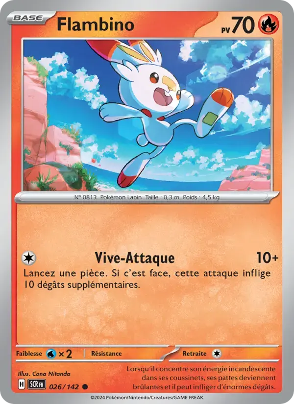 Carte Pokémon Flambino #026 — Couronne Stellaire