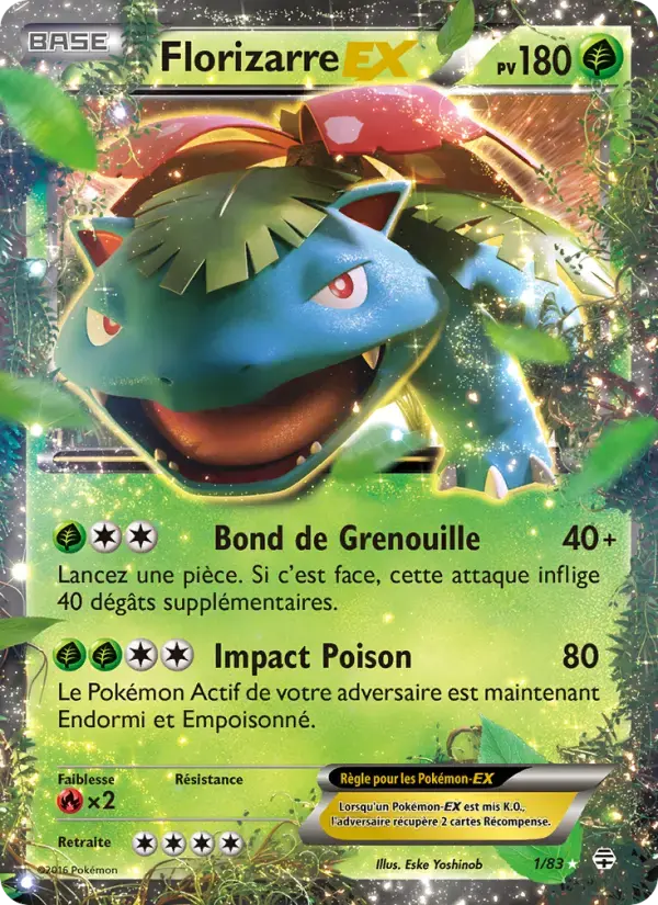 Carte Pokémon Florizarre-EX #1 — Générations