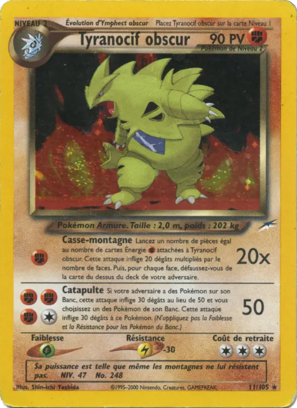 Carte Pokémon Tyranocif obscur #11 — Neo Destiny
