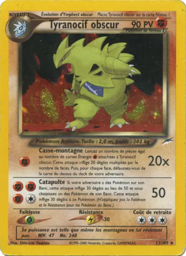 Carte Pokémon Tyranocif obscur #11 — Neo Destiny